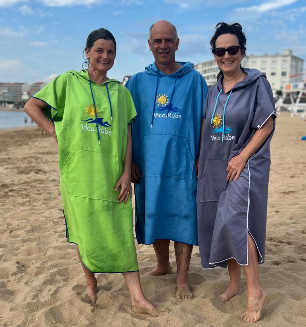 Open water swimming poncho hotsell