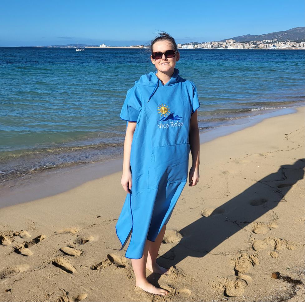 Quick Dry Lightweight Poncho Towel Robe for the Beach Vico Robes