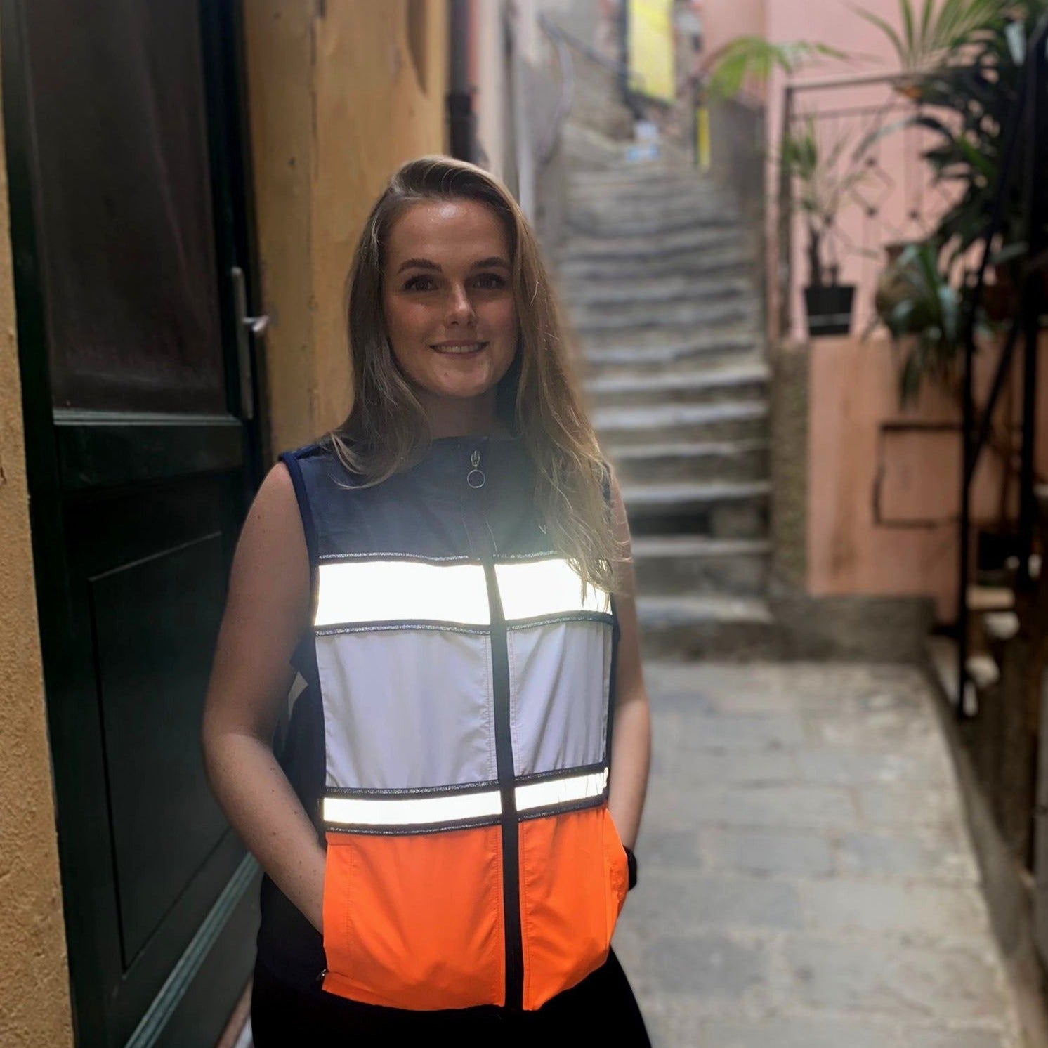 Hi Vis Safety Vest - Neon Orange | Bright and Reflective | Vizybel ...