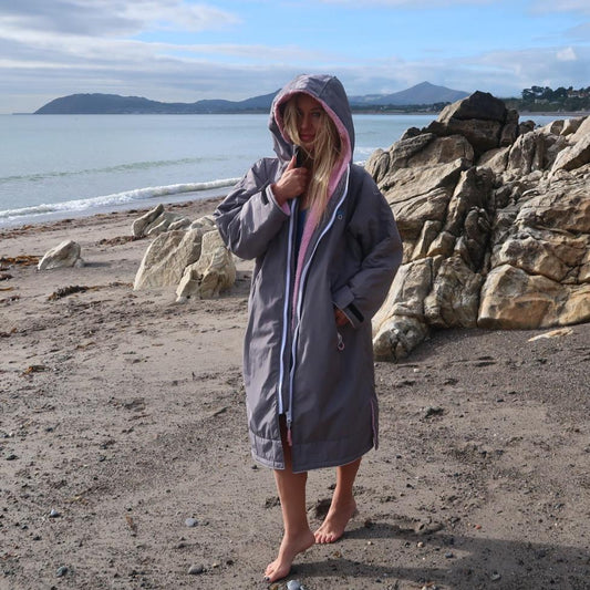 Grey and Pink Dry Robe